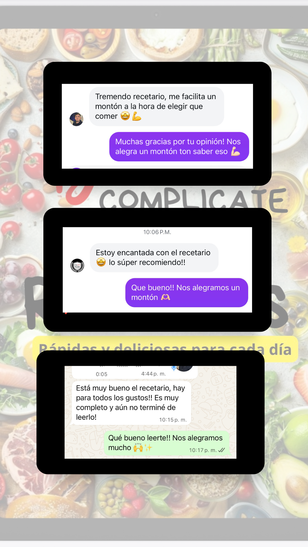 DESCOMPLICATE +600 Recetas Saludables, Fáciles y Rápidas