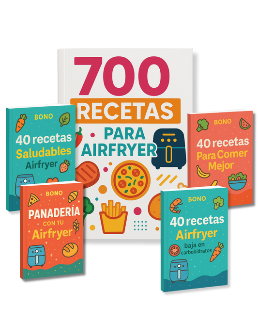 700 Recetas para AirFryer + 4 Bonos